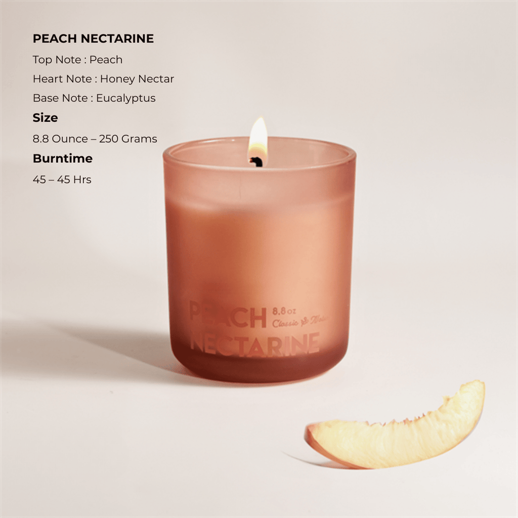 Eucalyptus Soy Sun-Kissed Sweetness Peach Nectarine Candle