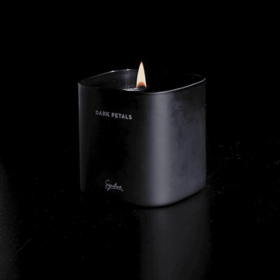 Eucalyptus Sage Mint & Sandalwood Dark Petals Scented Candle