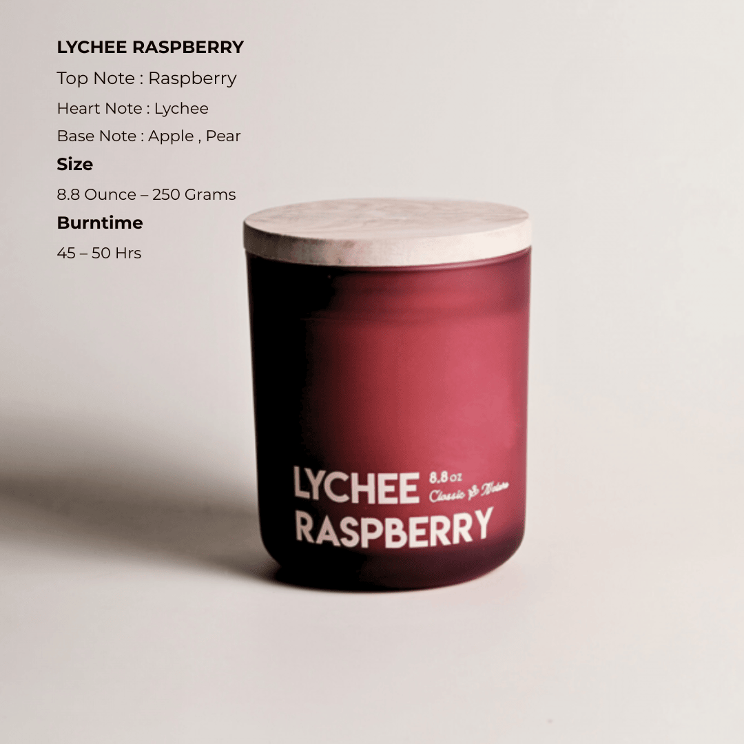 Soy Sweet & Exotic Fruity Scent Lychee Raspberry Candle